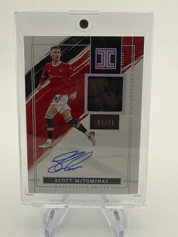 Scott McTominay 2021-2022 Panini Impeccable Extravagance Auto Relic, 03/25