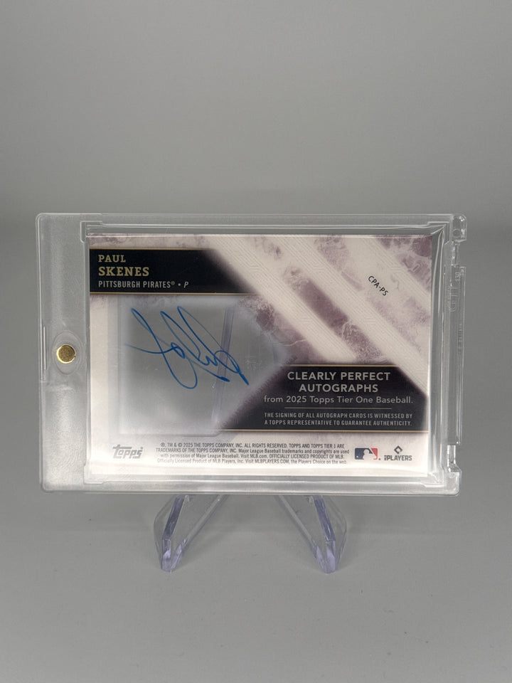 Paul Skenes 2025 Topps Tier Clearly Perfect Auto, 17/49