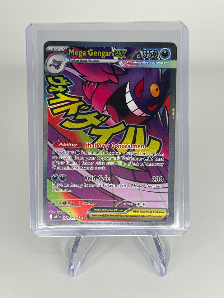 Pokemon TCG 2025 Mega Gengar EX Ascended Heroes Holo, 269/217