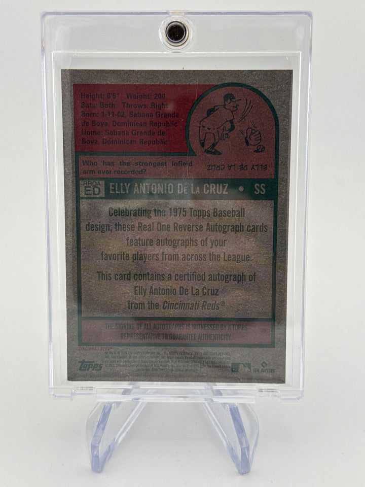 Elly De La Cruz 2024 Topps Heritage Real One Rookie Auto