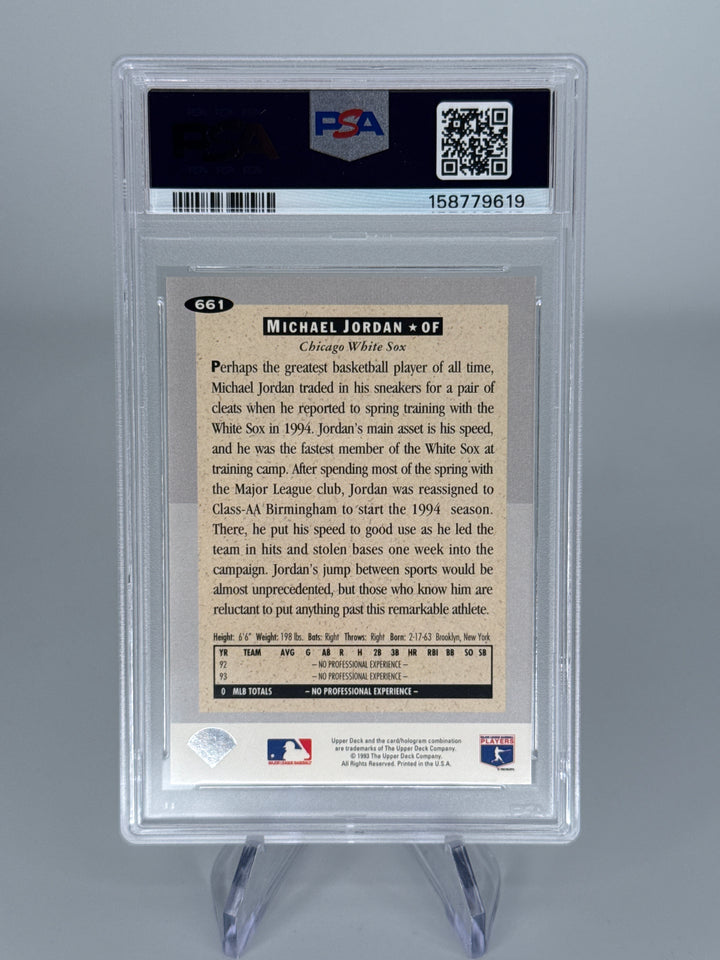Michael Jordan 1994 Collectors Choice Rookie, PSA 9 Mint
