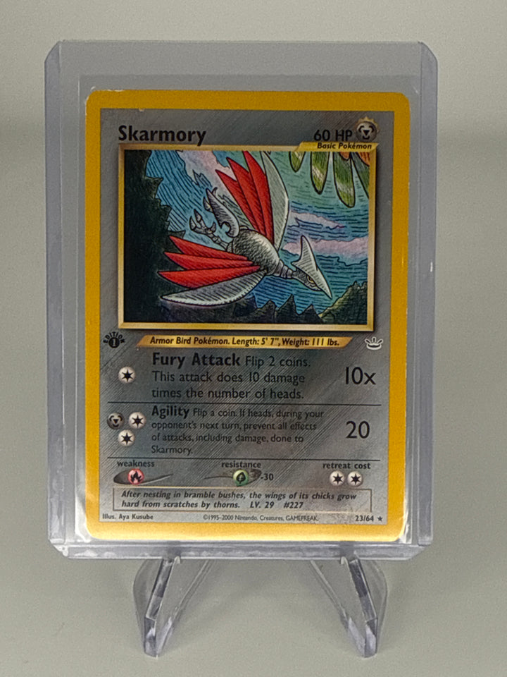 Pokemon TCG 2001 Skarmory Neo Revelation 1st Edition, 23/64