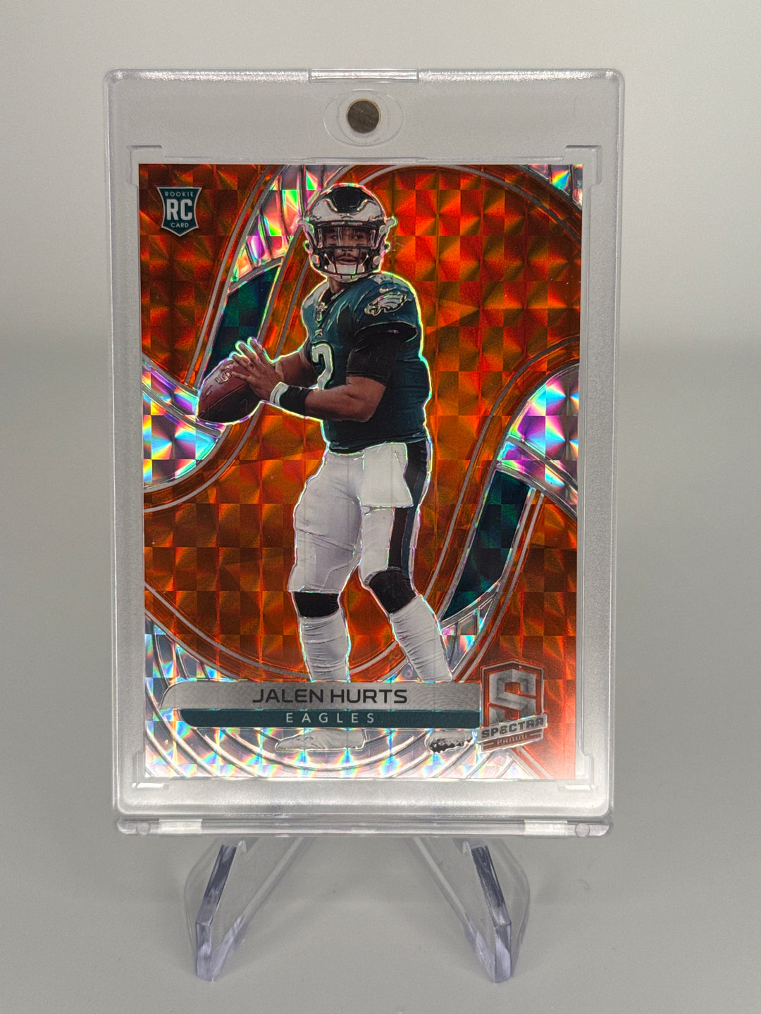 Jalen Hurts 2020 Panini Spectra Neon Orange Rookie, 09/15
