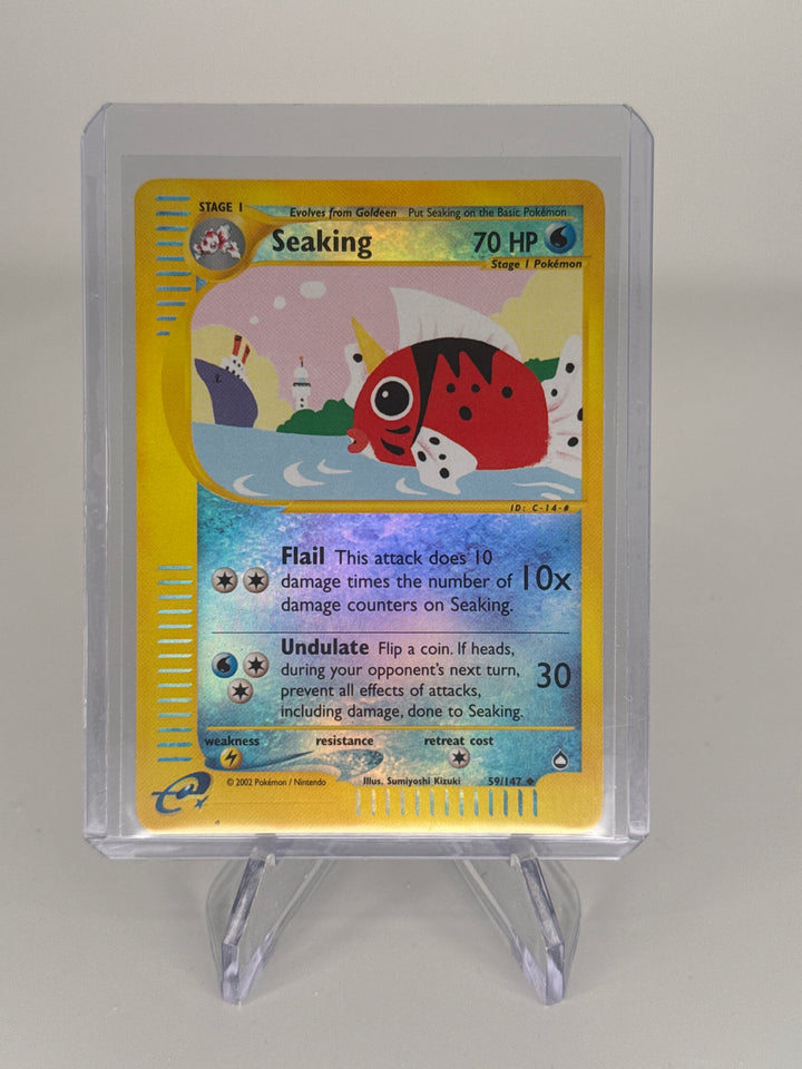 Pokemon TCG 2002 Seaking Aquapolis Reverse Holo, 59/147