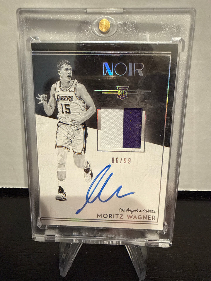 Moritz Wagner 2018-2019 Panini Noir Rookie Patch Auto, 86/99