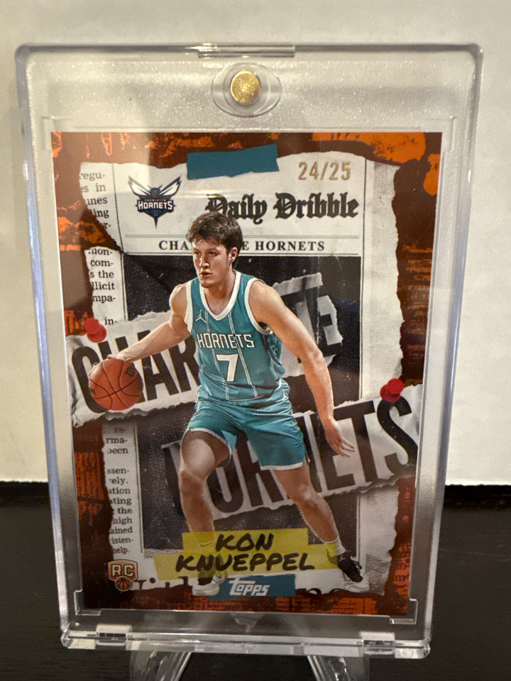 Kon Knueppel 2025 Topps Basketball Daily Dribble Orange Rookie, 24/25