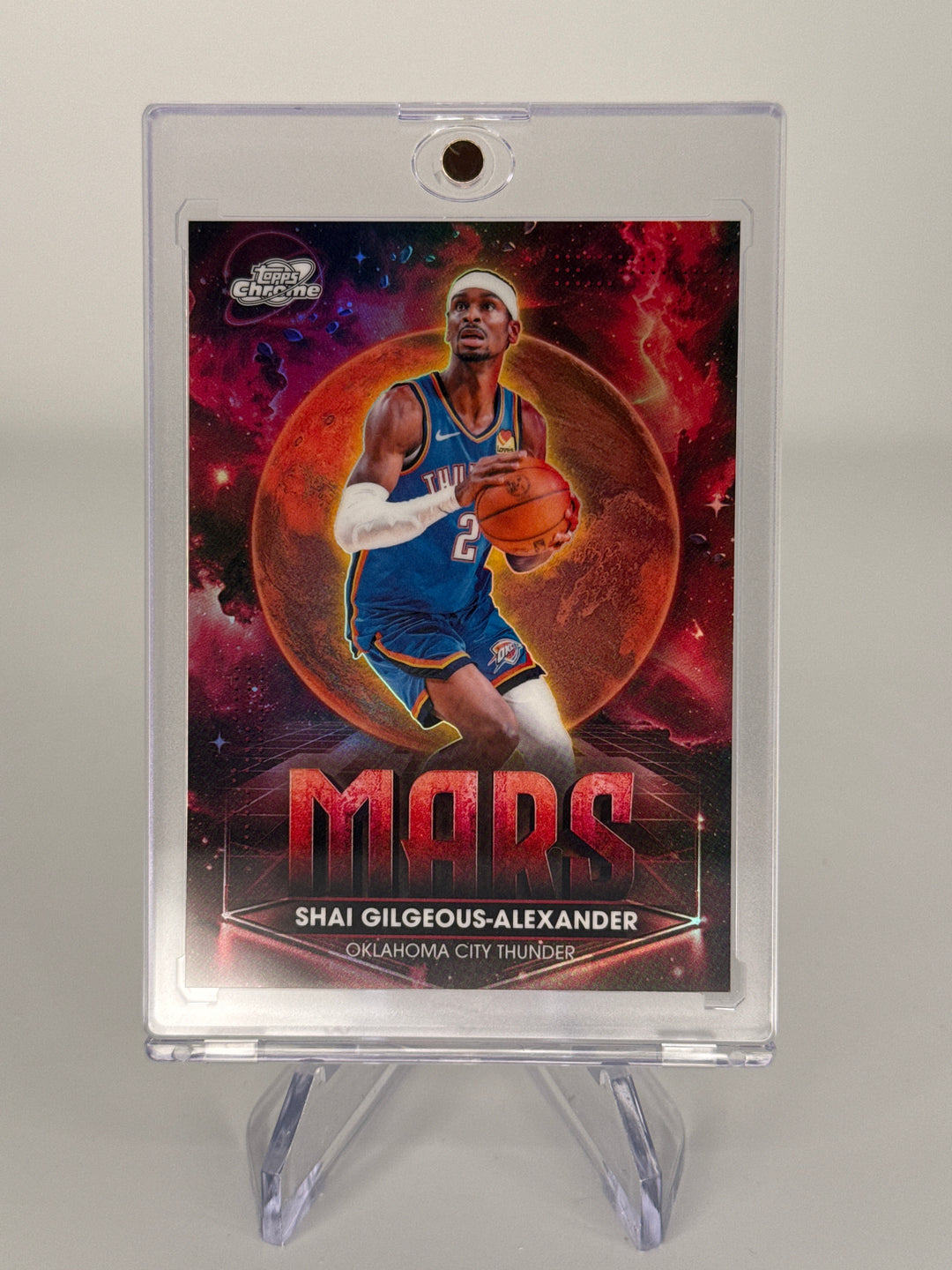 Shai Gilgeous-Alexander 2026 Topps Chrome Cosmic Planetary Pursuit Mars SSP Case Hit
