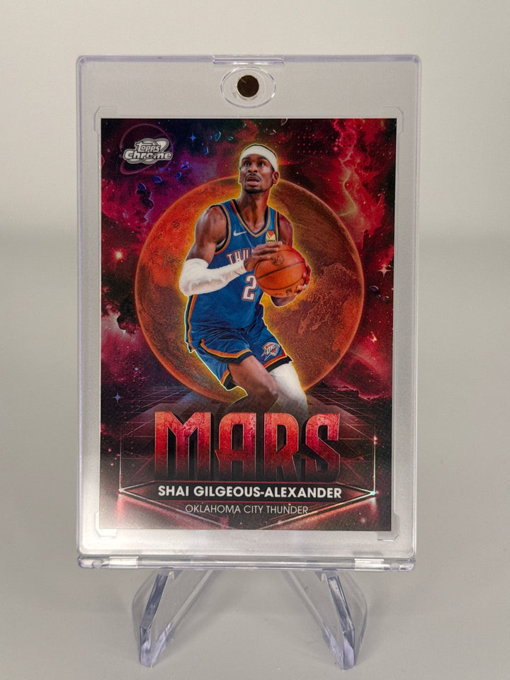 Shai Gilgeous-Alexander 2026 Topps Chrome Cosmic Planetary Pursuit Mars SSP Case Hit