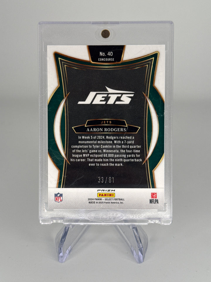 Aaron Rodgers 2024 Panini Select Dragon Scale, 33/81