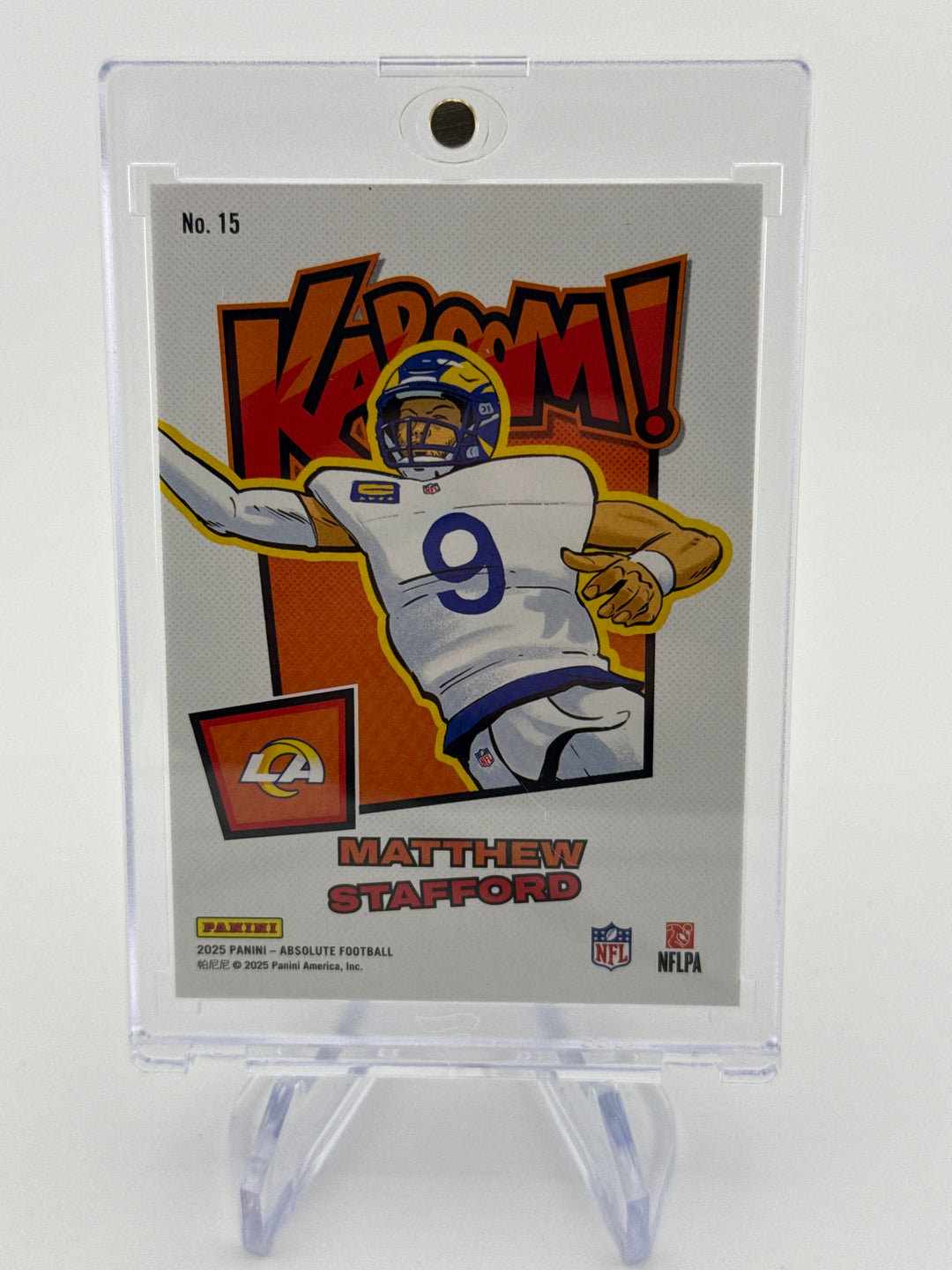 Matthew Stafford 2025 Panini Absolute KABOOM! Horizontal SSP Case Hit
