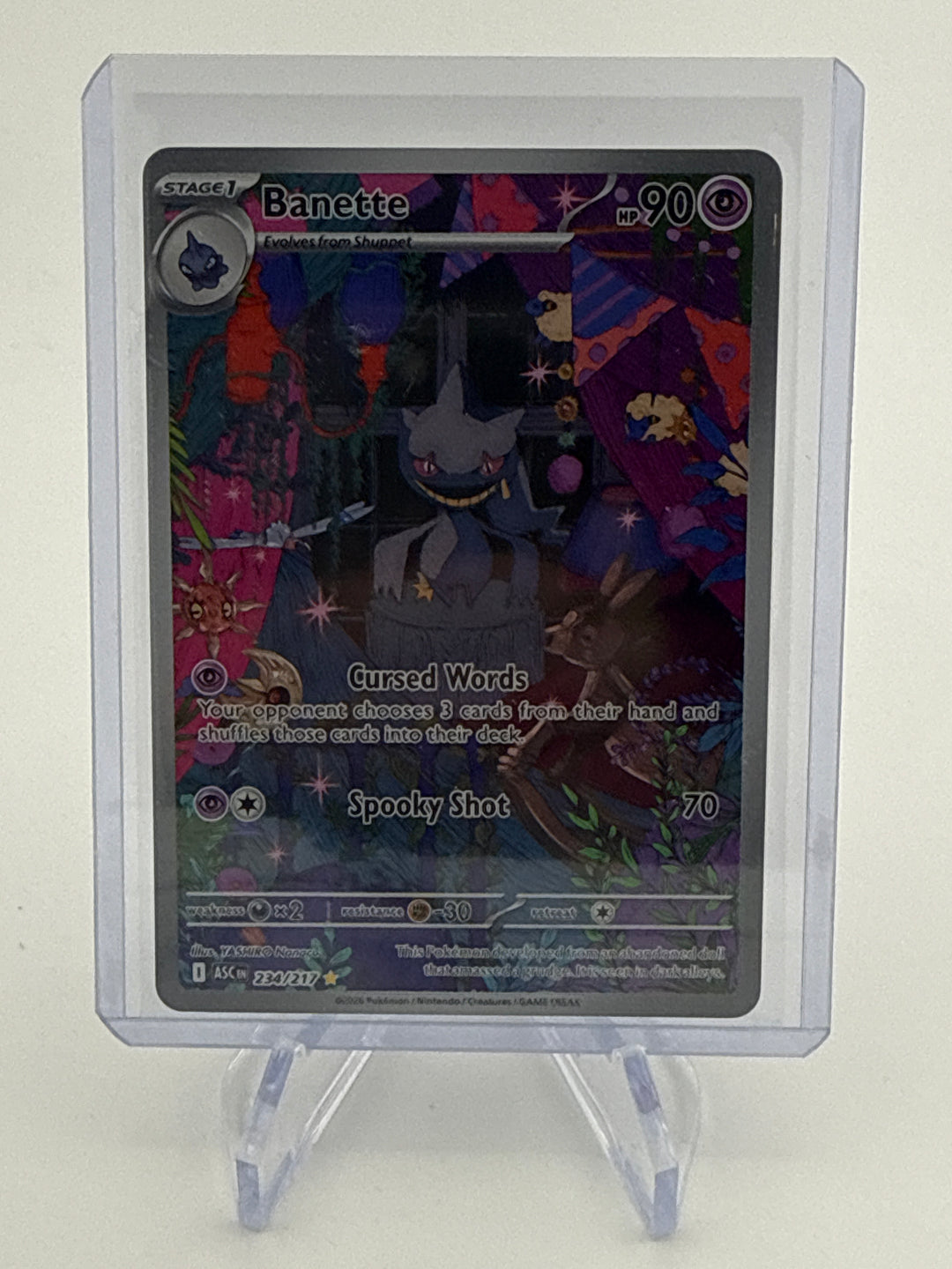 Pokemon TCG 2025 Banette Ascended Heroes Illustration Rare, 234/217