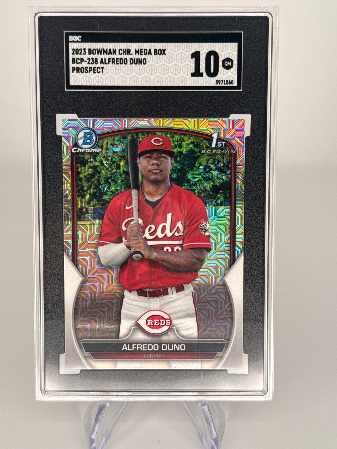 Alfredo Duno 2023 Bowman Chrome Mega Box 1st, SGC 10 Gem Mint