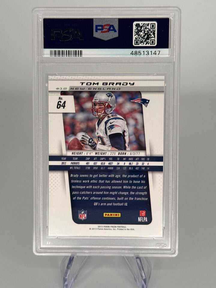 Tom Brady 2013 Panini Prizm, PSA 10 Gem Mint