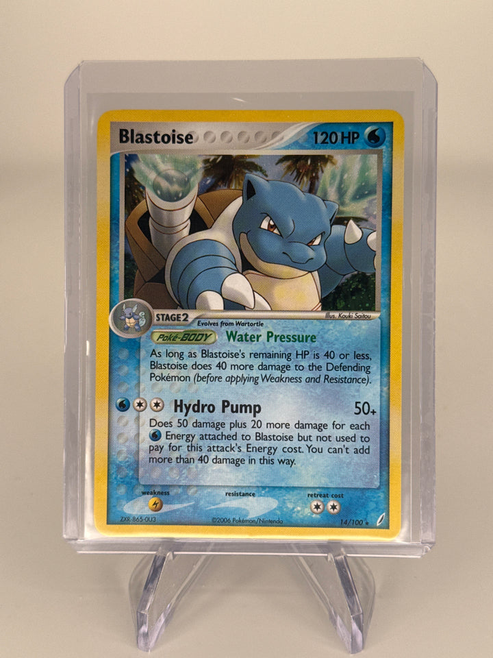 Pokemon TCG 2006 Blastoise EX Crystal Guardians Holo, 14/100