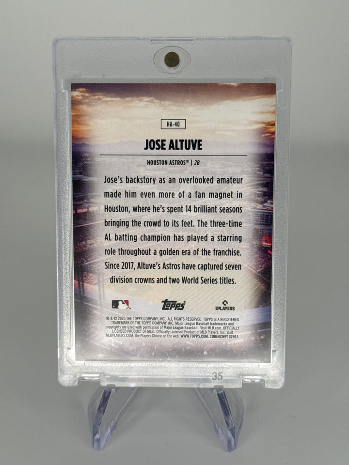 Jose Altuvve 2025 Topps Series 2 Home Field Advantage SSP