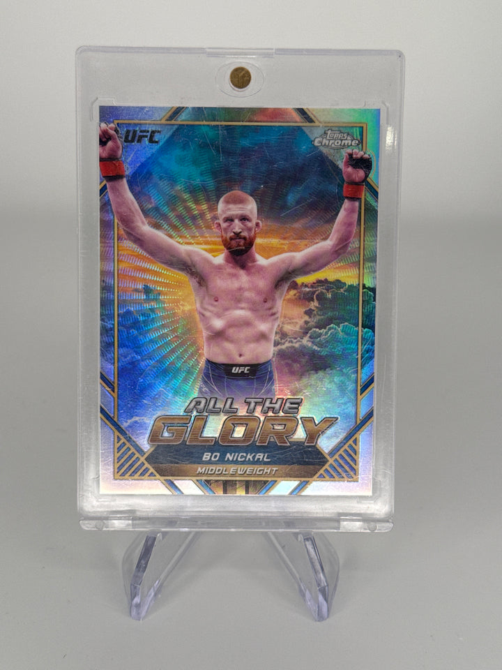 Bo Nickal 2024 Topps Chrome All The Glory SSP Case Hit