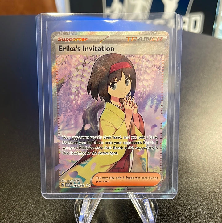 Pokémon TCG 2023 Erika's Invitation Trainer Scarlet & Violet 151, 196/165