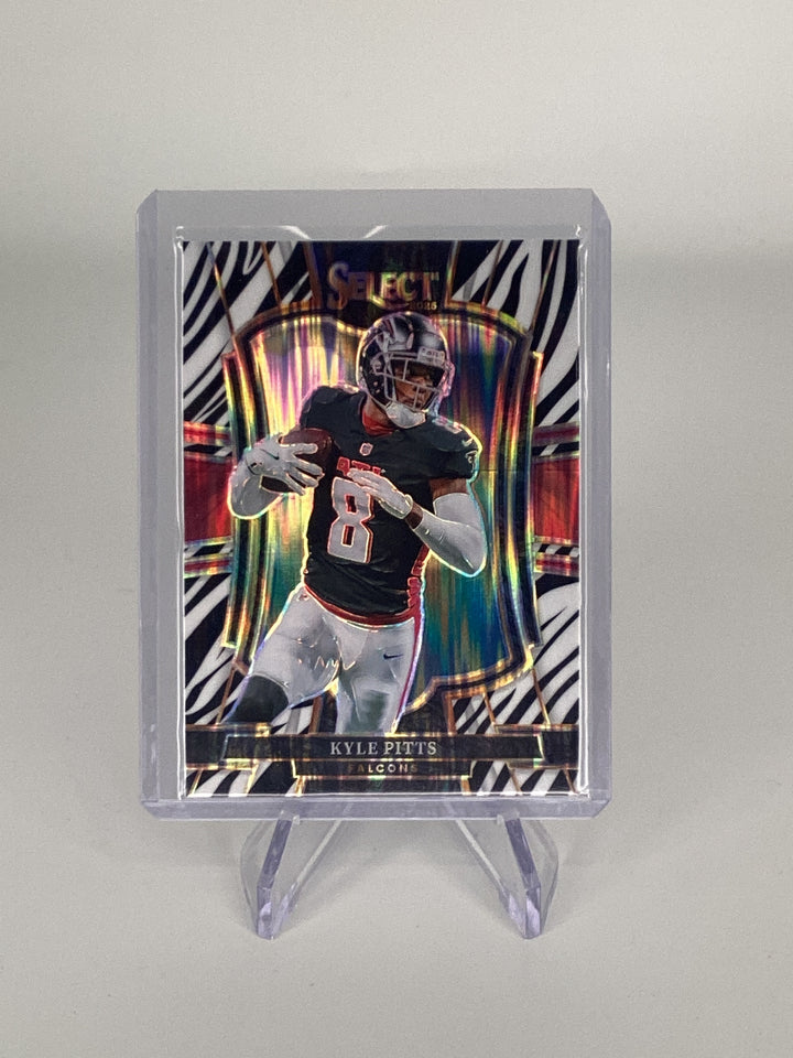 Kyle Pitts 2025 Panini Select Premier Level Zebra SSP