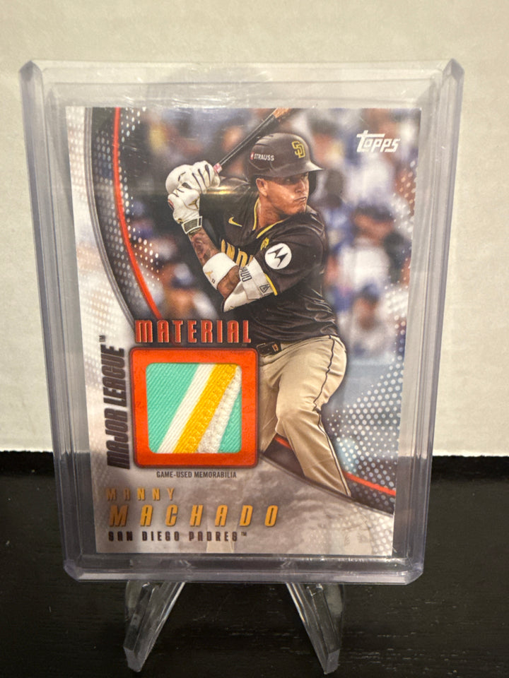 Manny Machado 2025 Topps Series One Major League Material Orange, 09/25