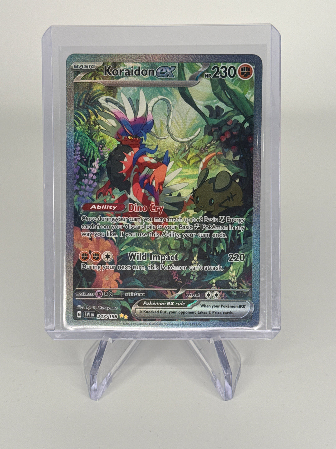 Pokémon TCG 2023 Koraidon EX Scarlet & Violet Special Illustration Rare, 247/198