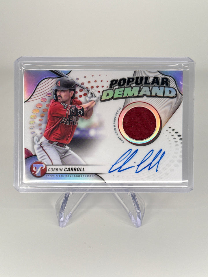 Corbin Carroll 2024 Topps Pristine Popular Demand Patch Auto