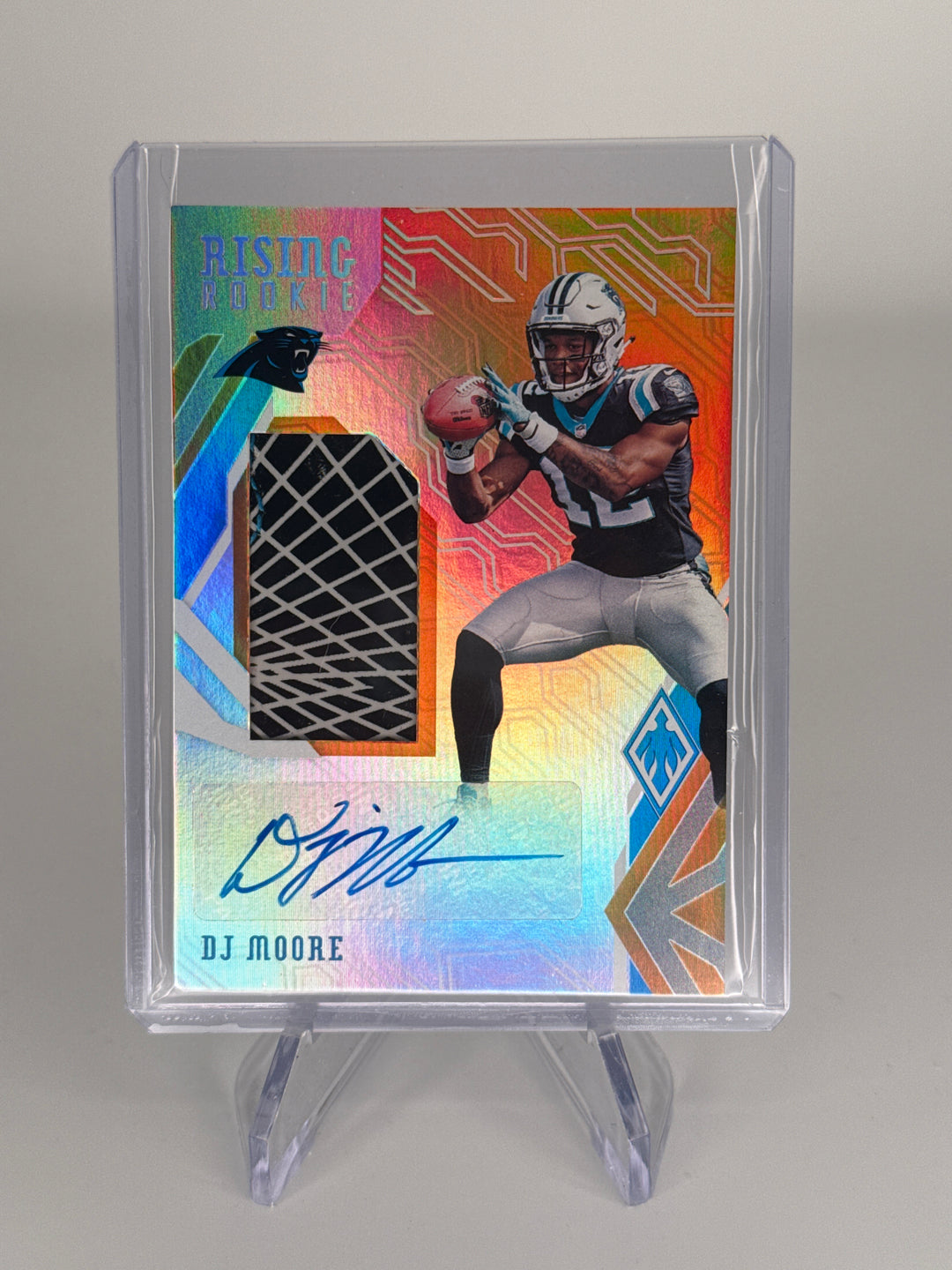 DJ Moore 2018 Panini Phoenix Rising Rookie Patch Auto, 60/99