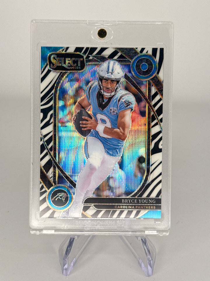 Bryce Young 2024 Panini Select Club Level Zebra SSP