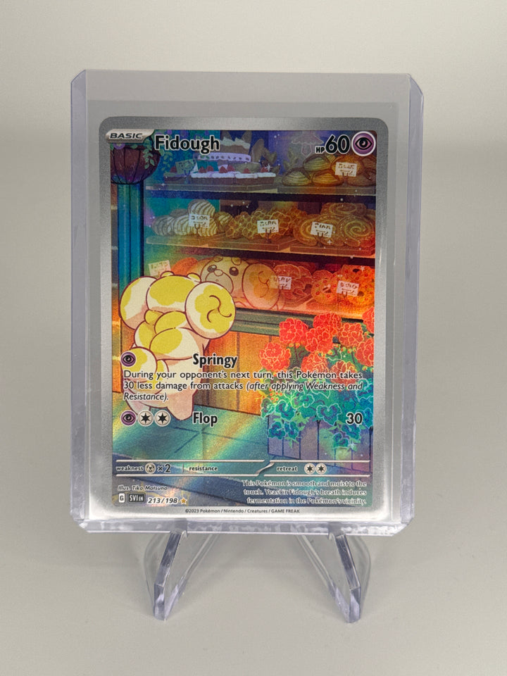 Pokemon TCG 2023 Fidough Scarlet & Violet Full Art Illustration Rare, 213/198