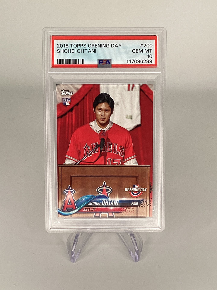 Shohei Ohtani 2018 Topps Opening Day Rookie, PSA 10 Gem Mint