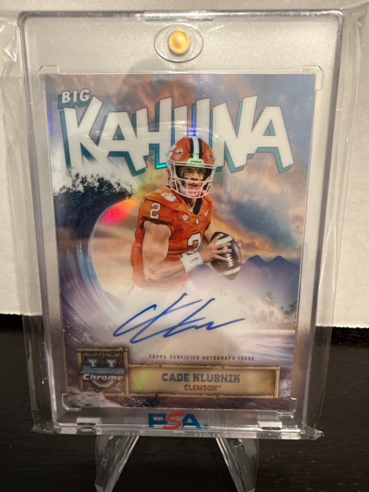 Cade Klubnik 2024 Topps Bowman Chrome University Big Kahuna Auto