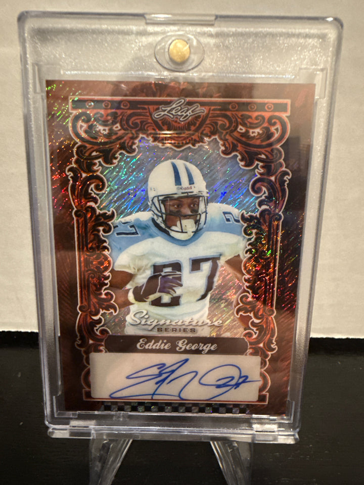 Eddie George 2025 Leaf Signatures Series 1/1 Auto