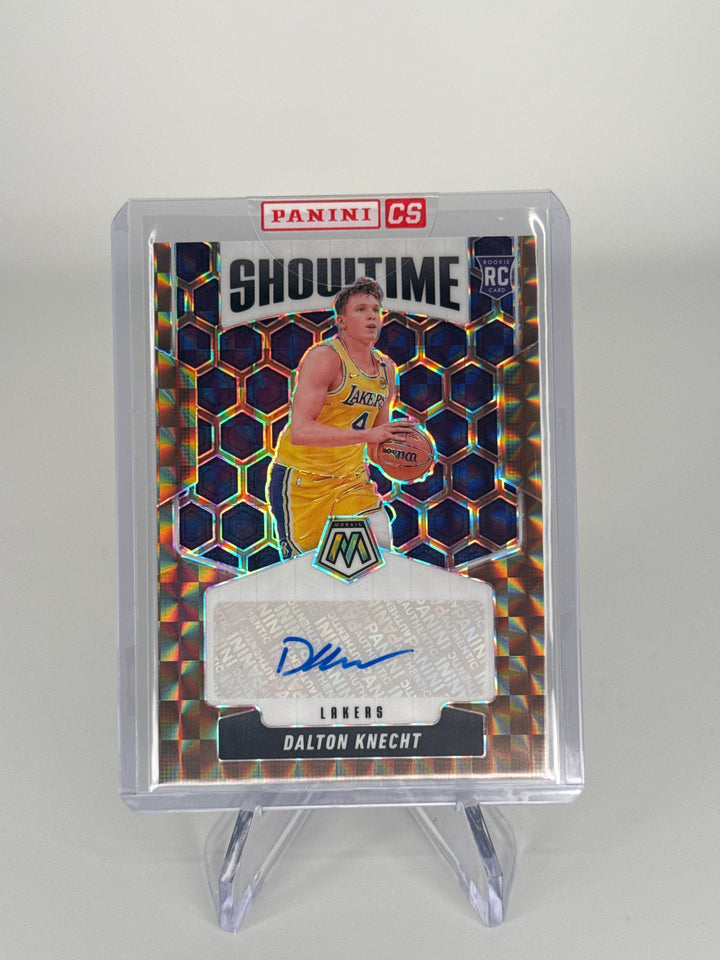Dalton Knecht 2024 Panini Mosaic Showtime Bronze Rookie Auto, 33/49