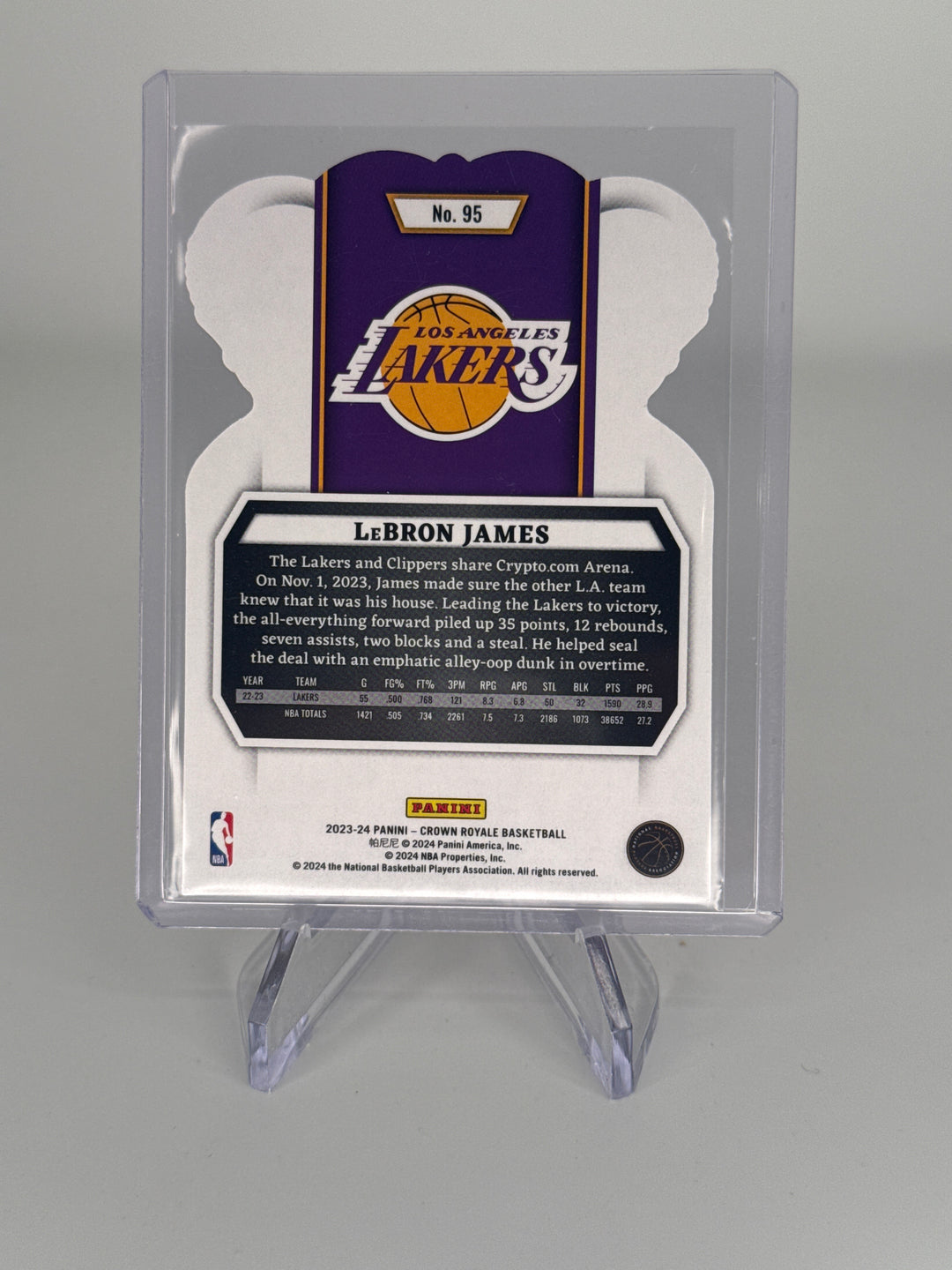 Lebron James 2023 Panini Crown Royale Crystal