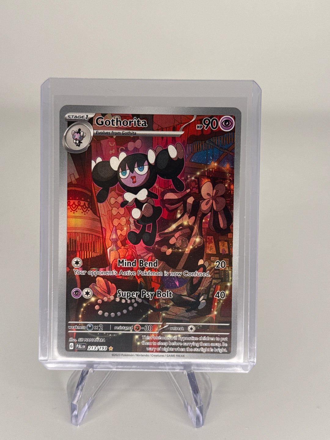 Pokemon TCG 2023 Gothorita Paldea Evolved Full Art Illustration Rare, 213/193