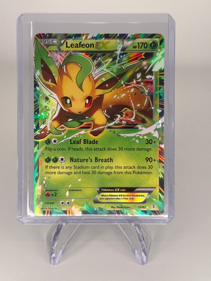 Pokemon TCG 2016 Leafeon EX Generations Holo, 10/83
