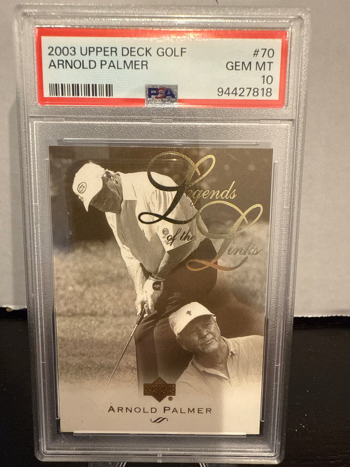 Arnold Palmer 2003 Upper Deck Golf, PSA 10 Gem Mint