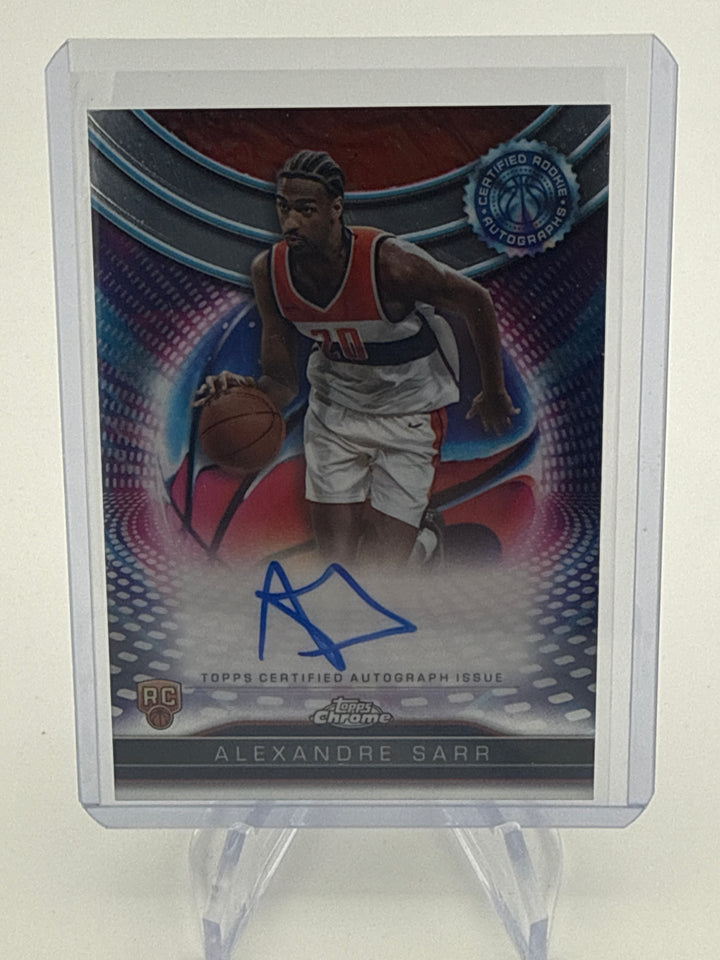 Alexandre Sarr 2025 Topps Chrome Certified Rookie Auto