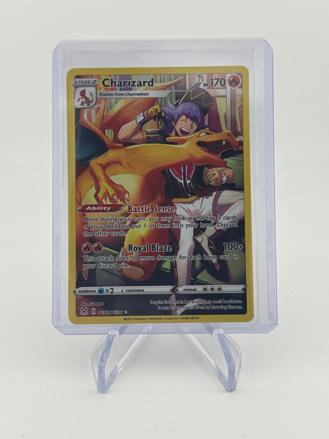 Pokemon TCG 2022 Charizard Lost Origin Trainer Gallery, TG03/TG30