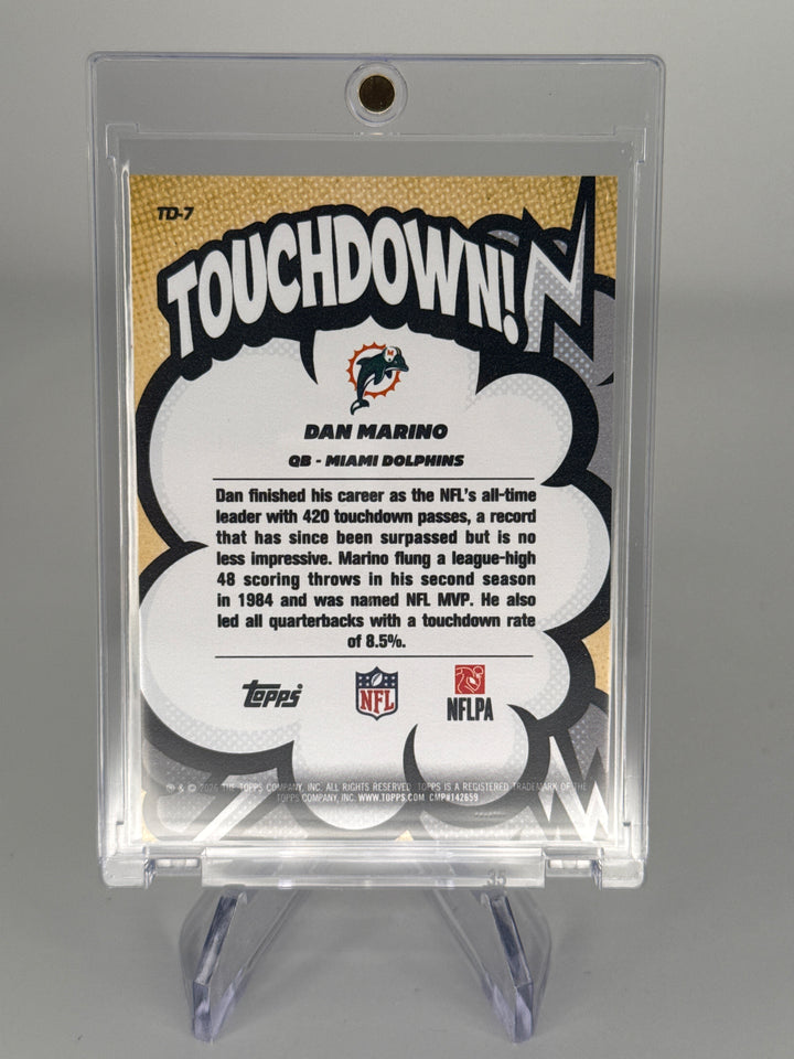 Dan Marino 2026 Topps Flagship Touchdown SSP Case Hit