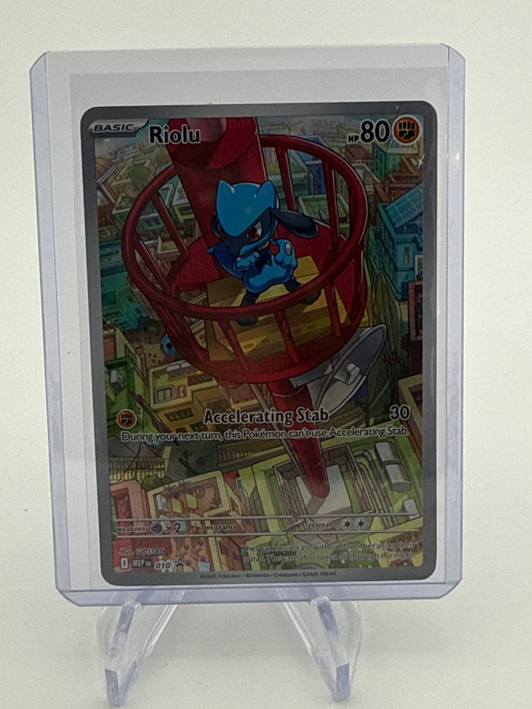 Pokemon TCG 2025 Riolu Mega Evolutions Black Star Promo, 010
