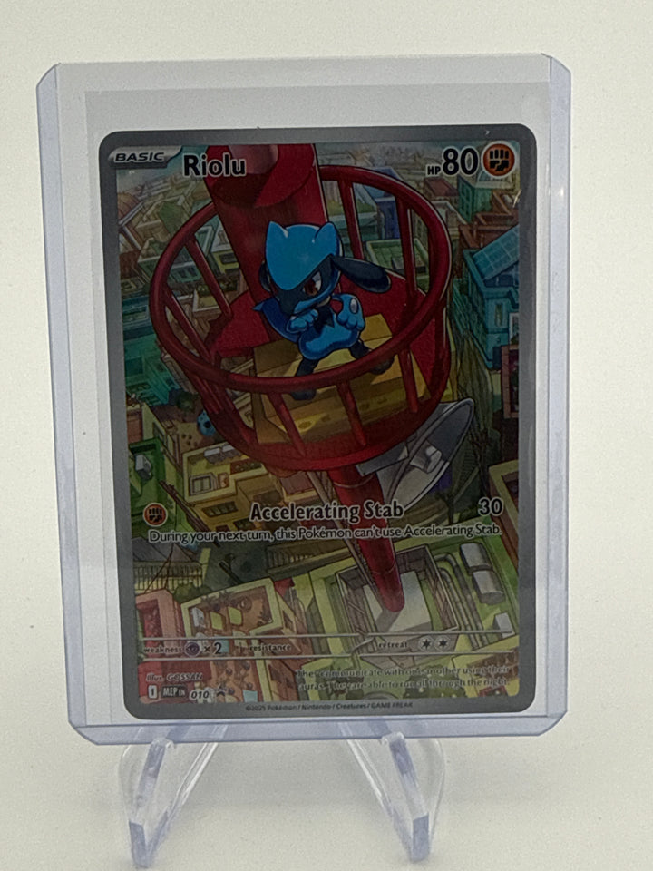 Pokemon TCG 2025 Riolu Mega Evolutions Black Star Promo, 010