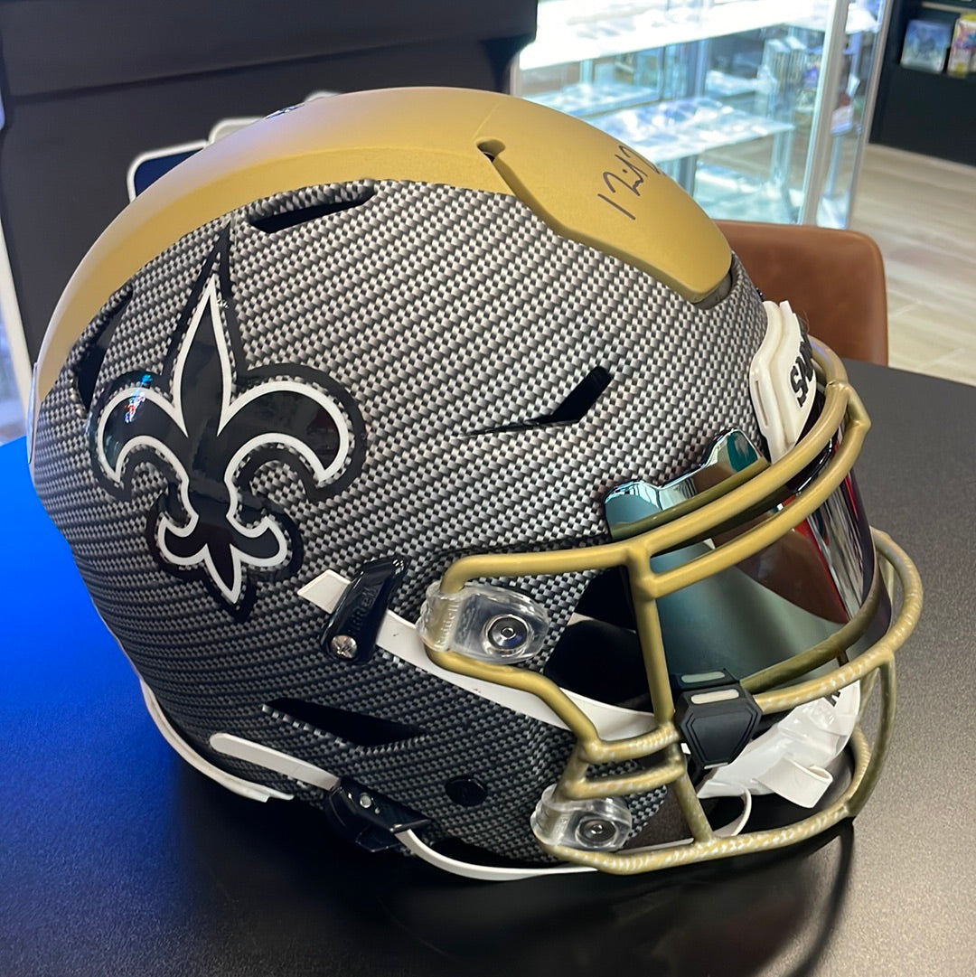 new orleans saints speedflex helmet Full-Size Authentic New Orleans Saints Michael Thomas Autographed Hydr – Hobby Card Shop