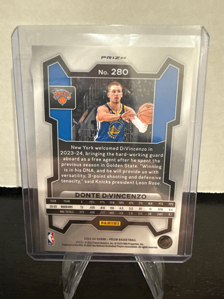 Donte DiVincenzo 2023 Panini Prizm King Snake SSP