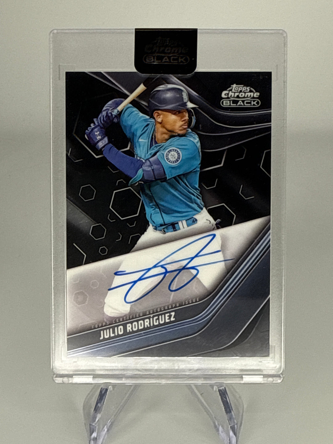 Julio Rodriguez 2023 Topps Chrome Black Auto
