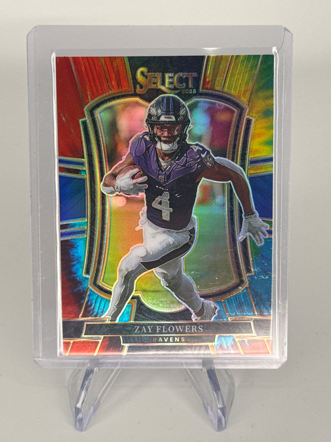 Zay Flowers 2025 Panini Select Tie Die Prizm, 10/25