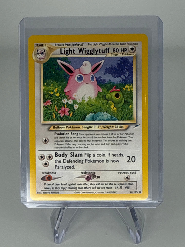 Pokemon TCG 2002 Light Wigglytuff Neo Destiny, 54/105