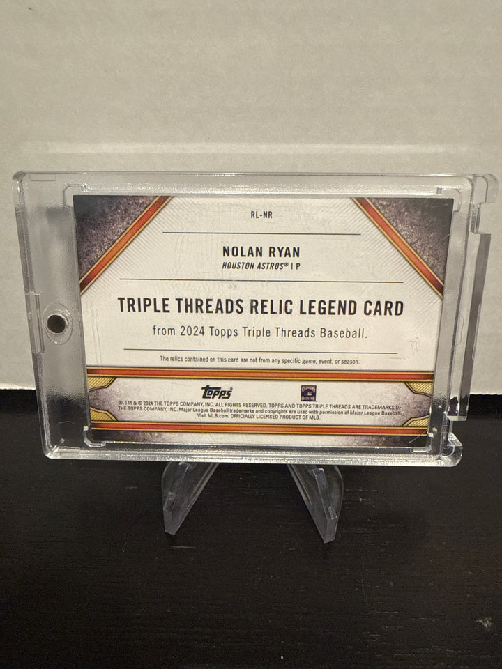 Nolan Ryan 2024 Topps Triple Threads Legend Relics, 10/36