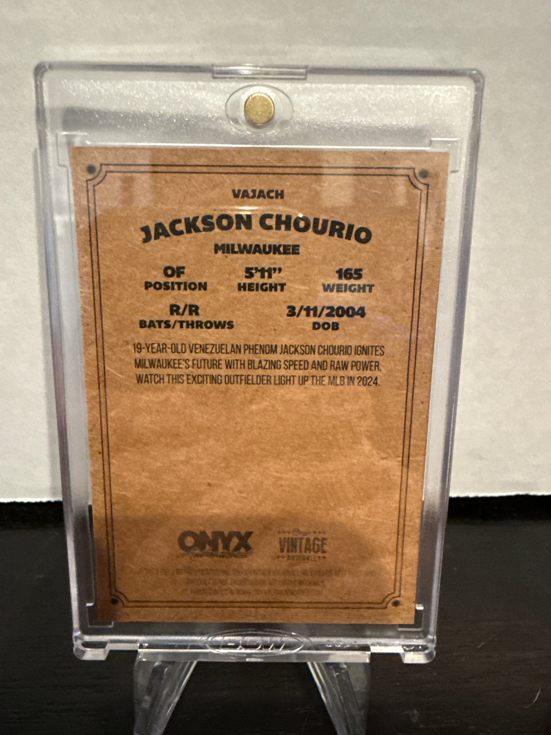 Jackson Chourio 2024 Oynx Vintage Auto