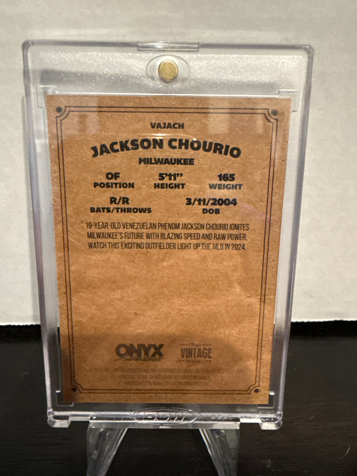 Jackson Chourio 2024 Oynx Vintage Auto