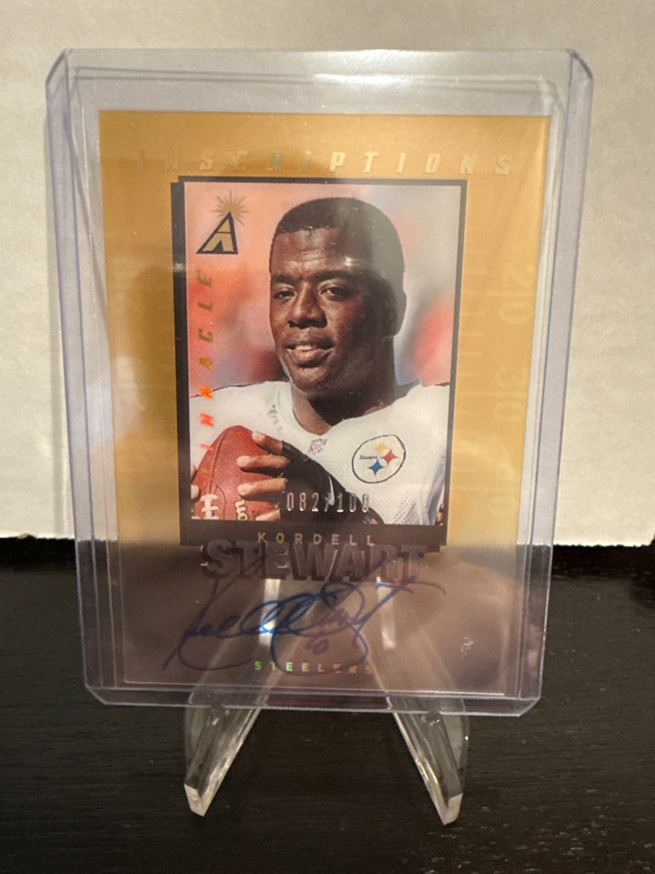 Kordell Stewart 2022 Panini Contenders Pinnacle Inscriptions Auto, 082/100